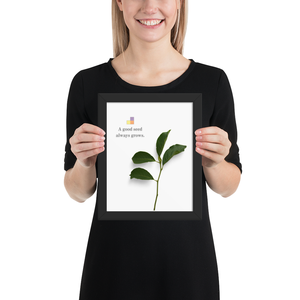 Framed PixelGrew poster