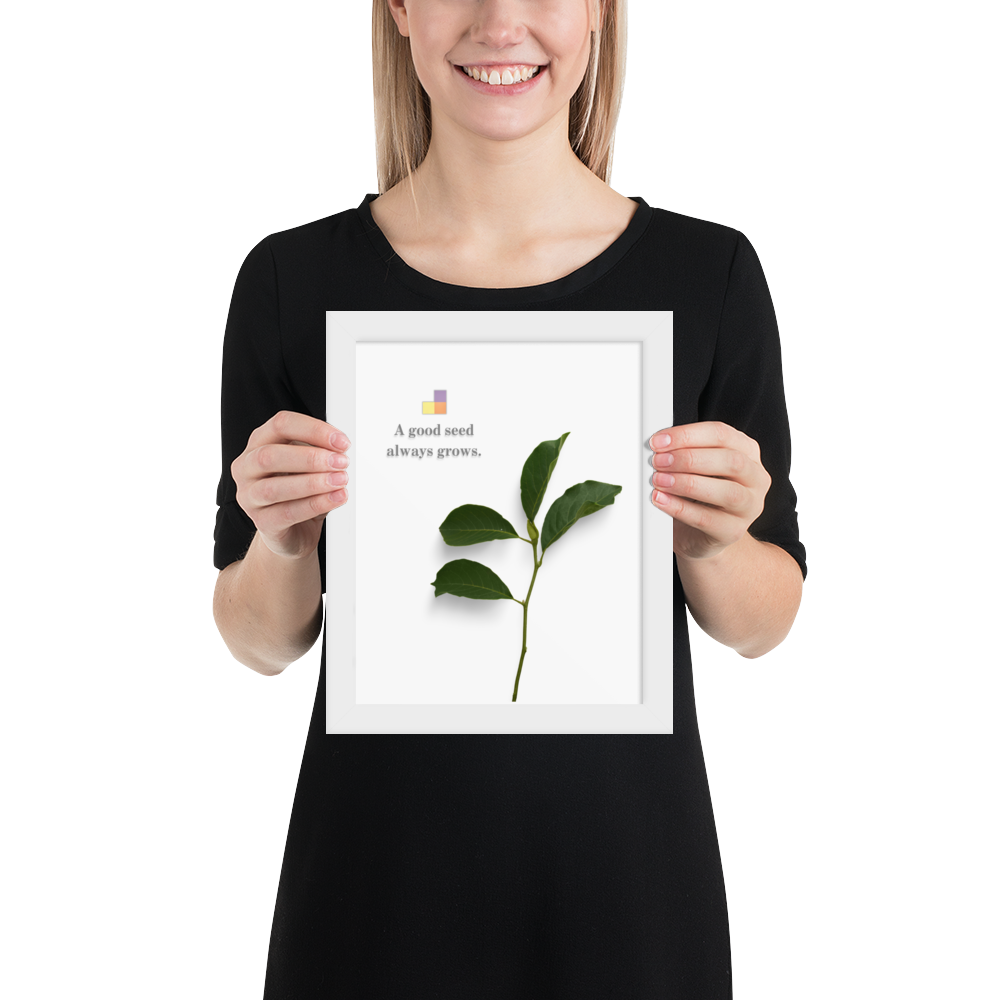 Framed PixelGrew poster